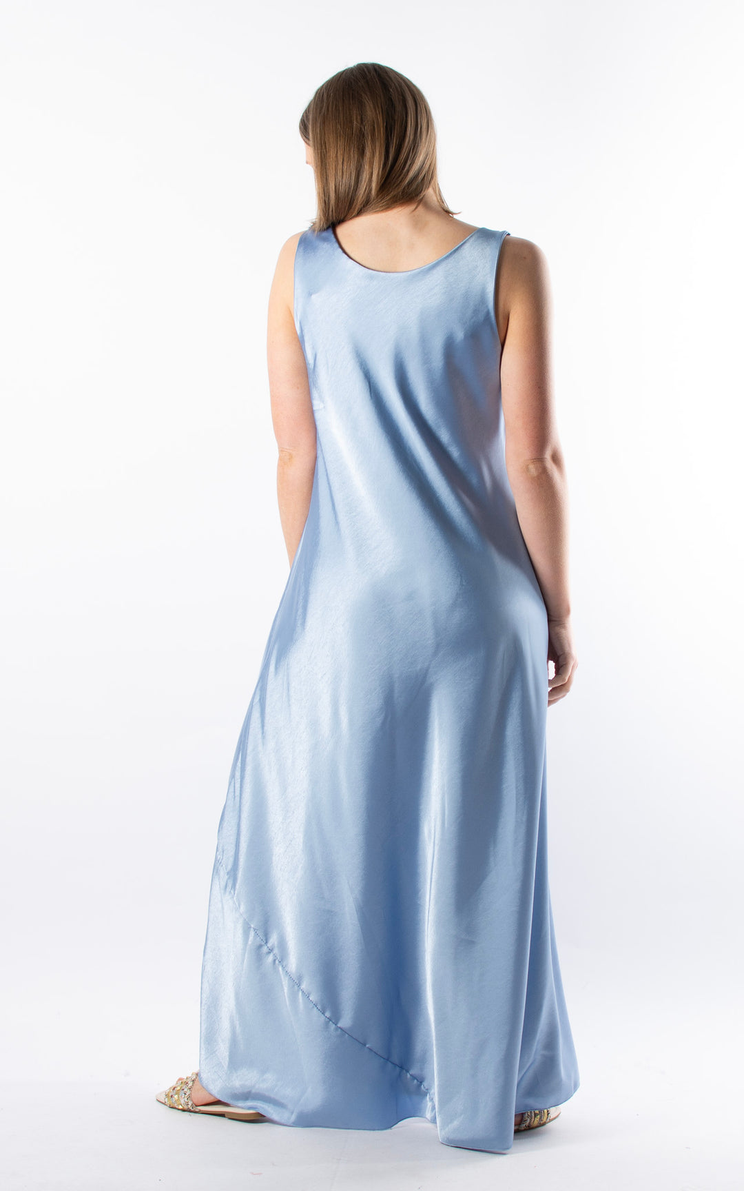 Roxanna Silk Maxi Dress | Blue
