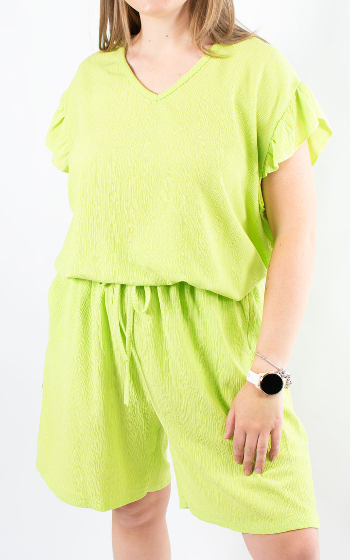Ruby Shorts Set | Lime