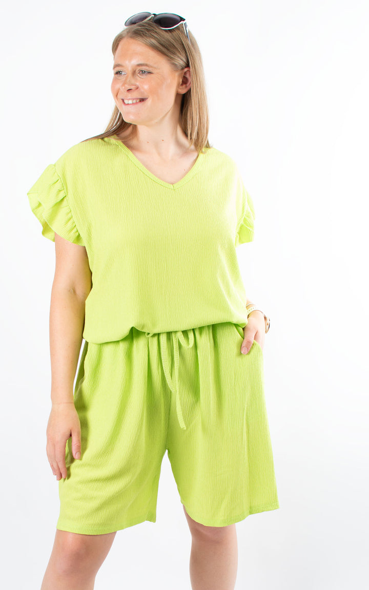 Ruby Shorts Set | Lime