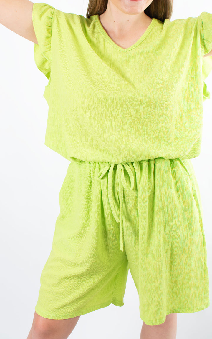 Ruby Shorts Set | Lime