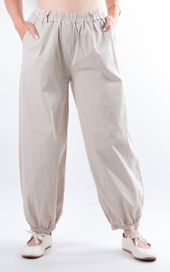 Sabrina Cuff Trouser Leg Trouser | Beige