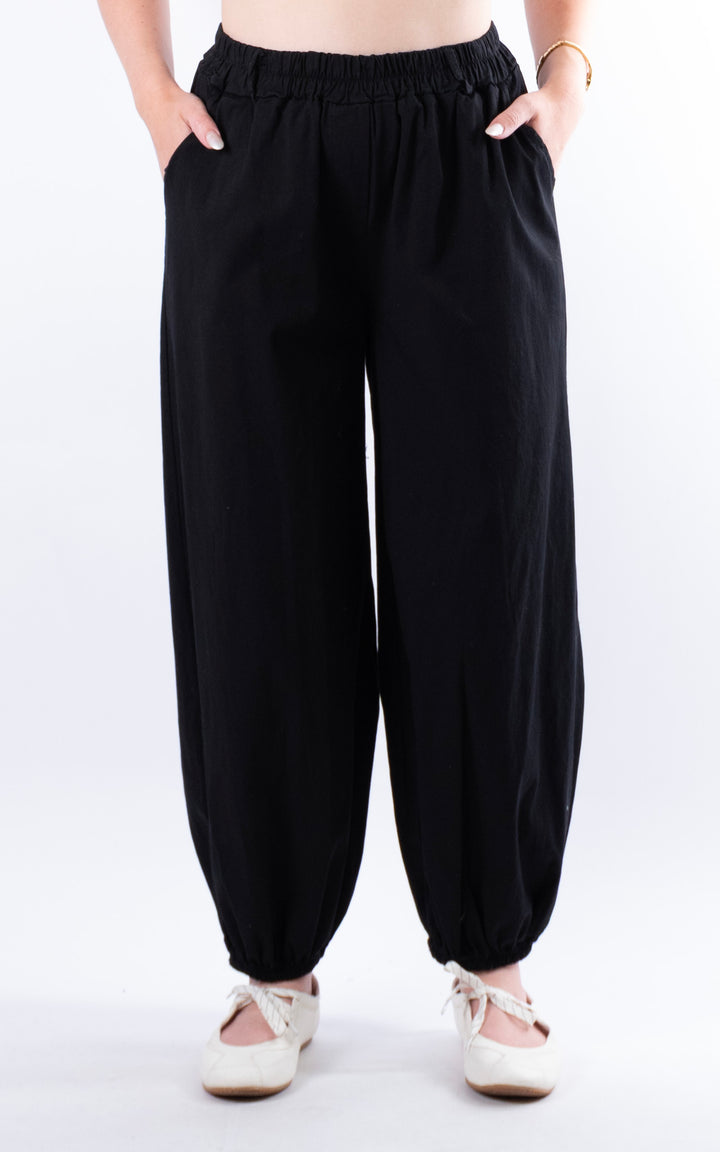 Sabrina Cuff Trouser Leg Trouser | Black