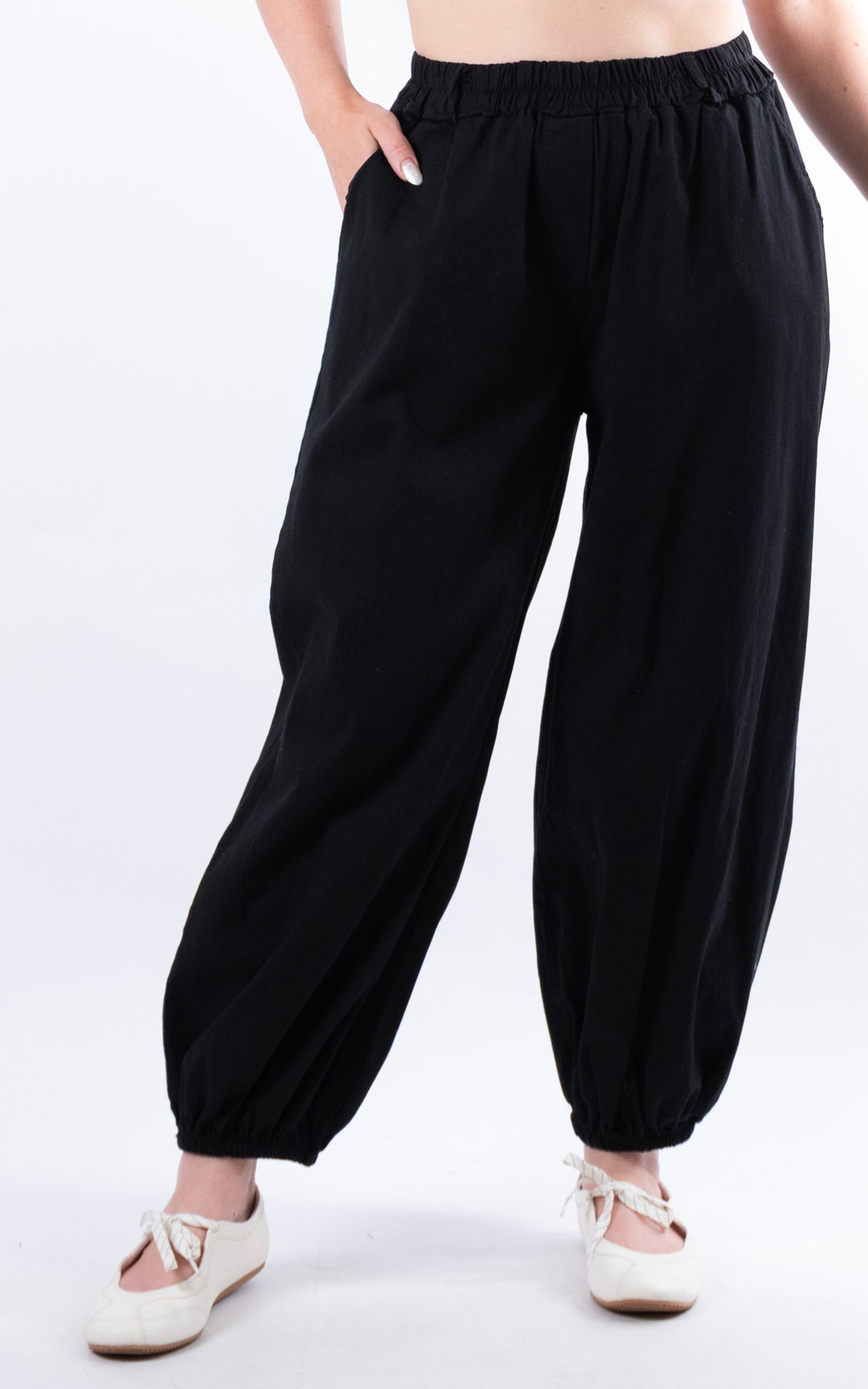 Sabrina Cuff Trouser Leg Trouser | Black
