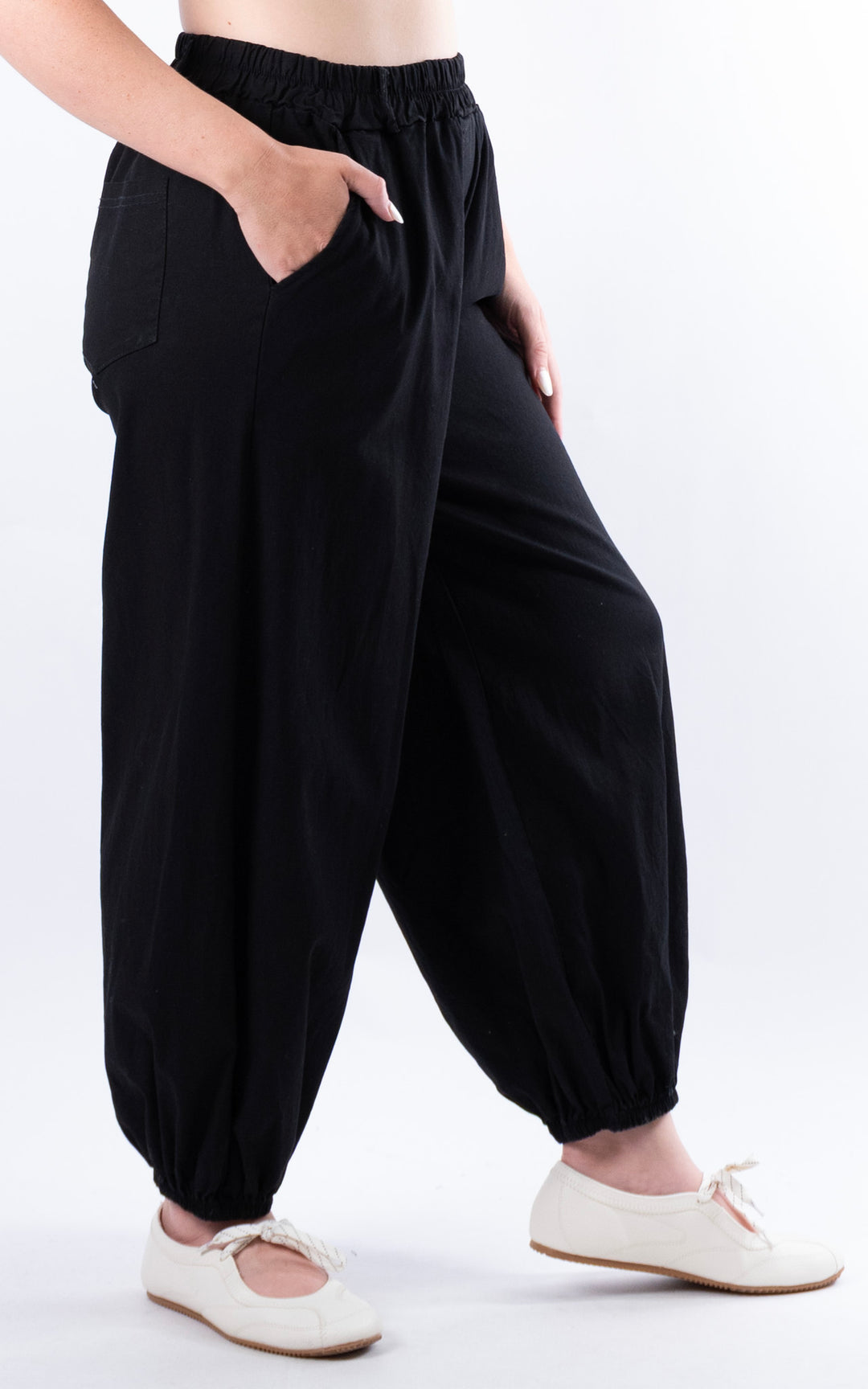 Sabrina Cuff Trouser Leg Trouser | Black