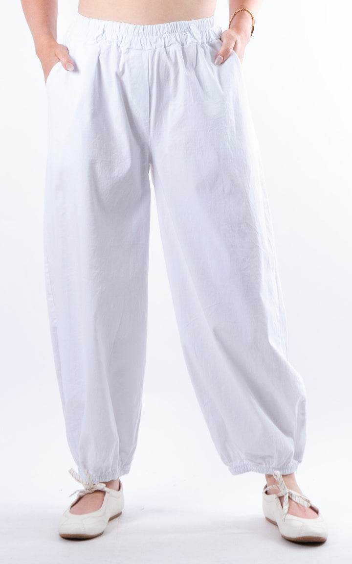 Sabrina Cuff Trouser Leg Trouser | White