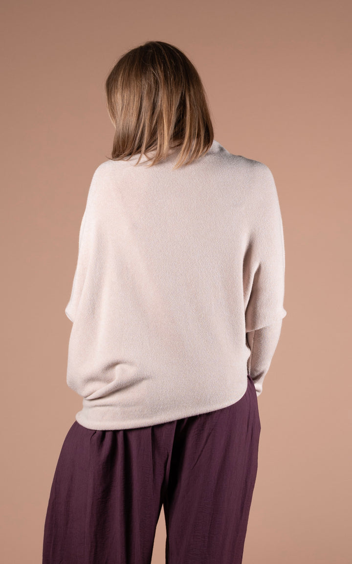 Saffron Asymmetric Jumper | Beige