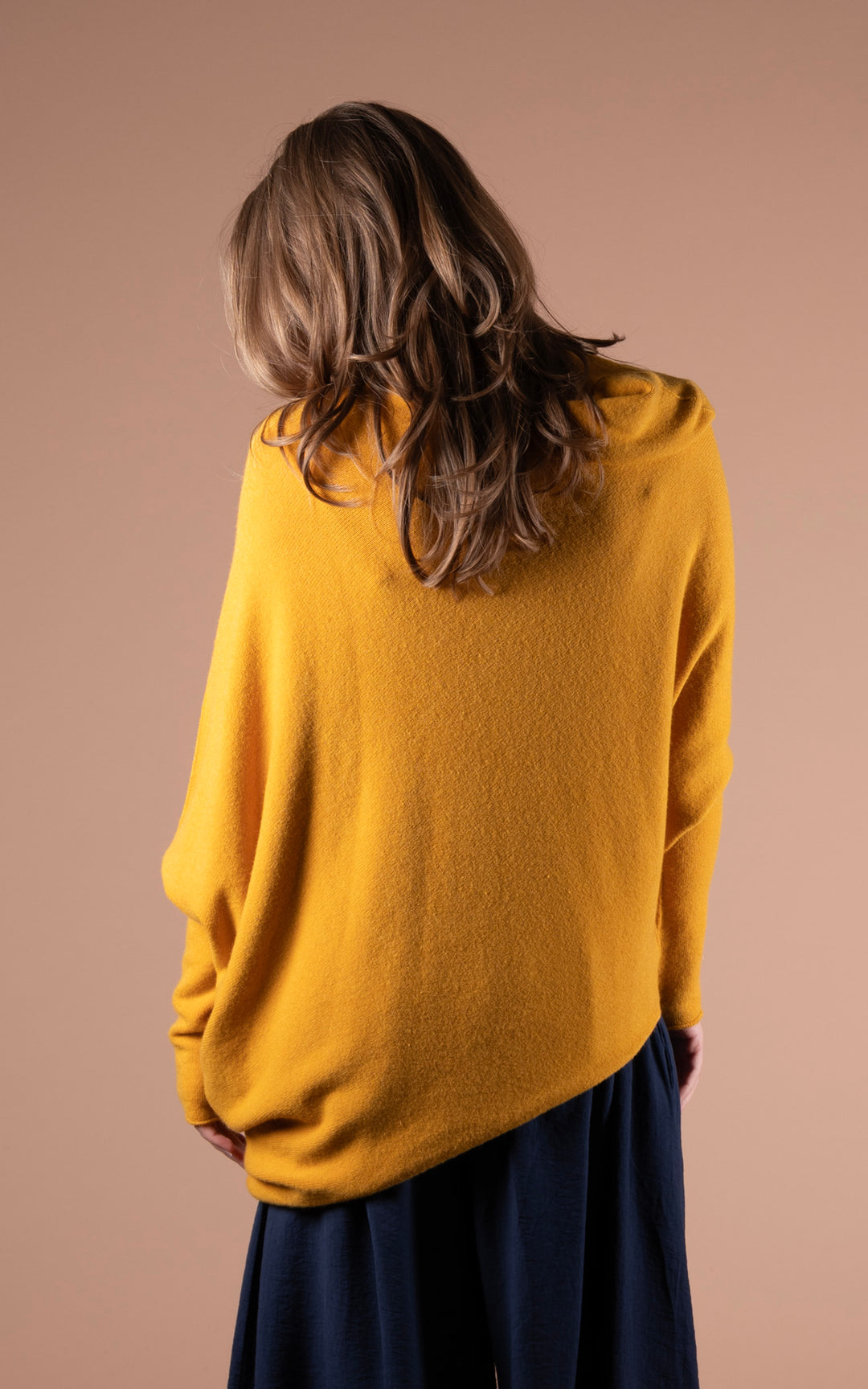 Saffron Asymmetric Jumper | Mustard