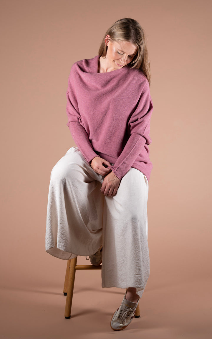 Saffron Asymmetric Jumper | Rose