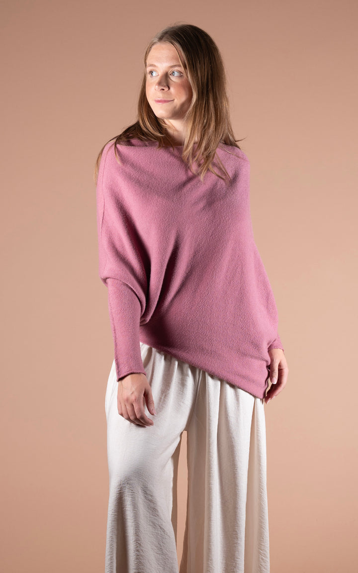 Saffron Asymmetric Jumper | Rose