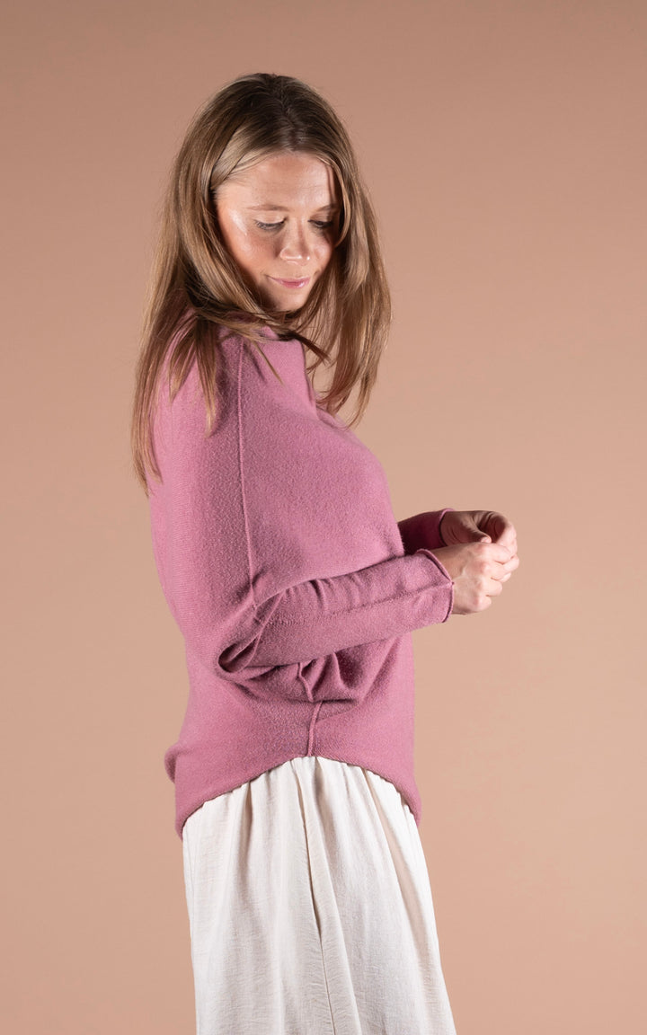 Saffron Asymmetric Jumper | Rose