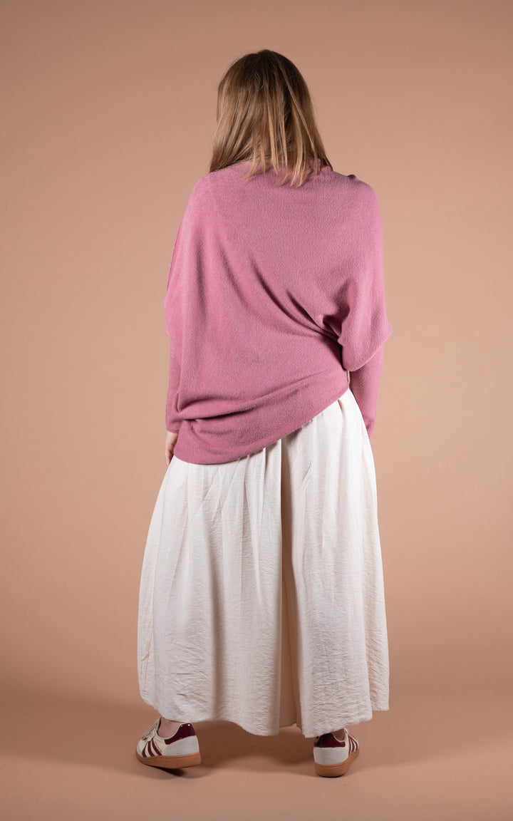 Saffron Asymmetric Jumper | Rose