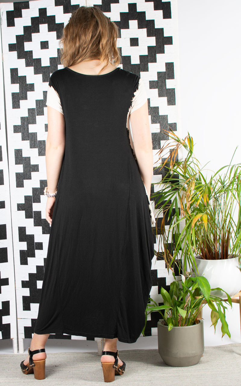 Sahara Tie Dye Dress | Black