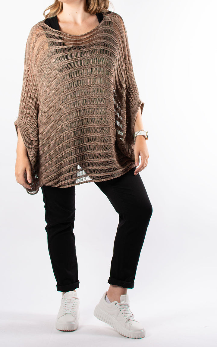 Sally Ladder Jumper | Mocha