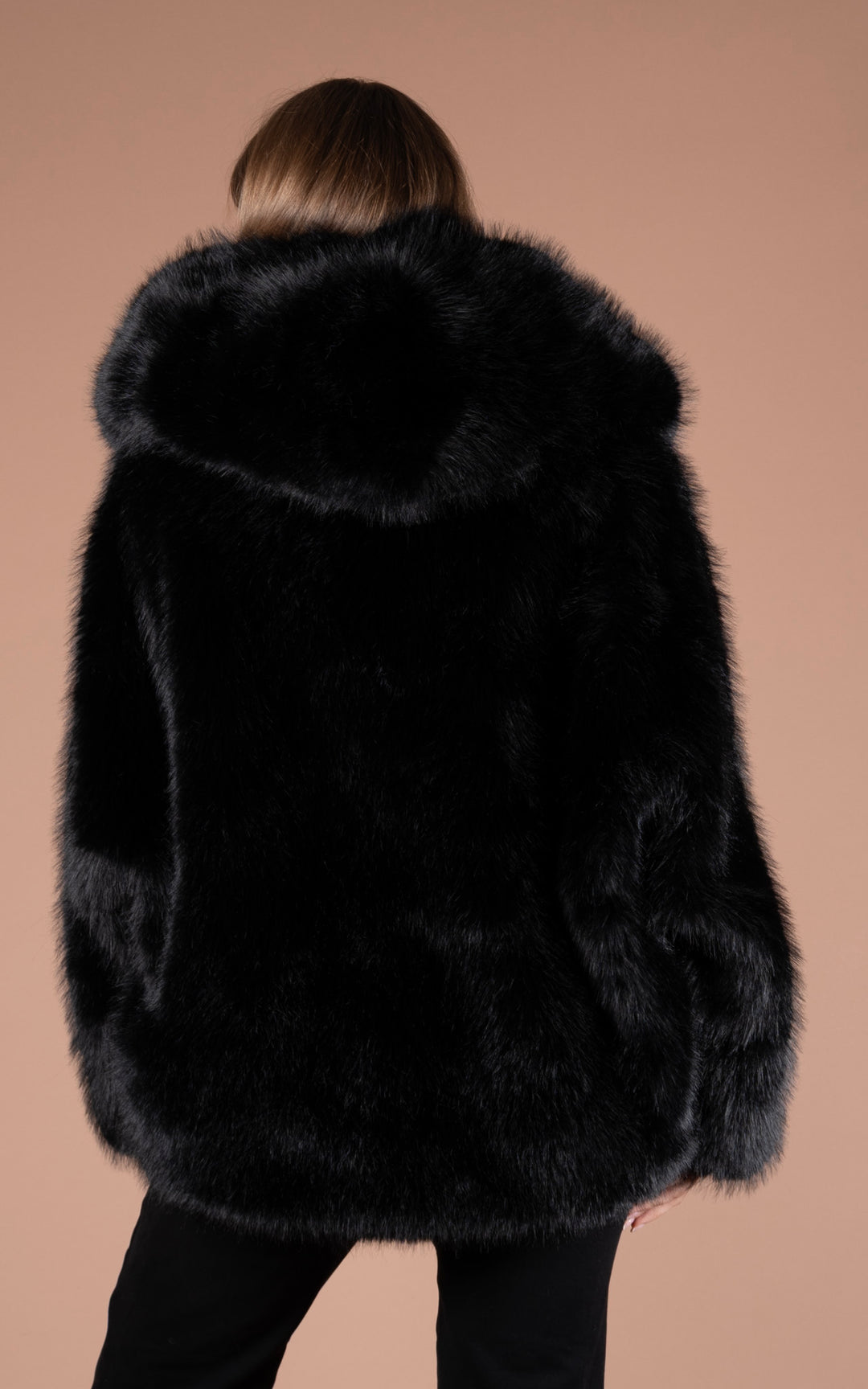 Samara Faux Fur Coat | Black