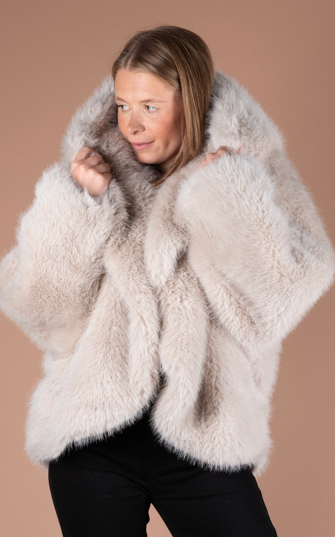 Samara Faux Fur Coat | Oat
