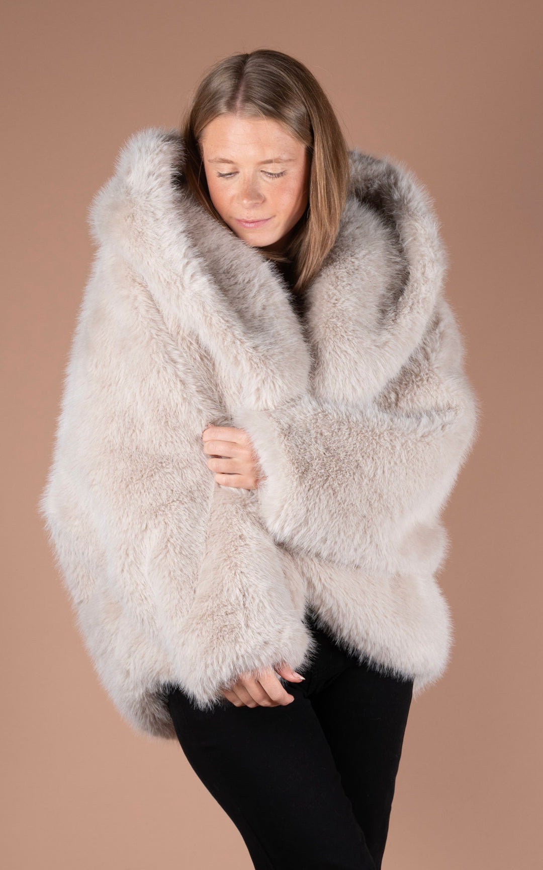 Samara Faux Fur Coat | Oat