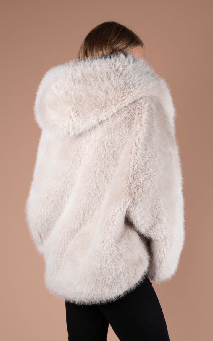 Samara Faux Fur Coat | Oat
