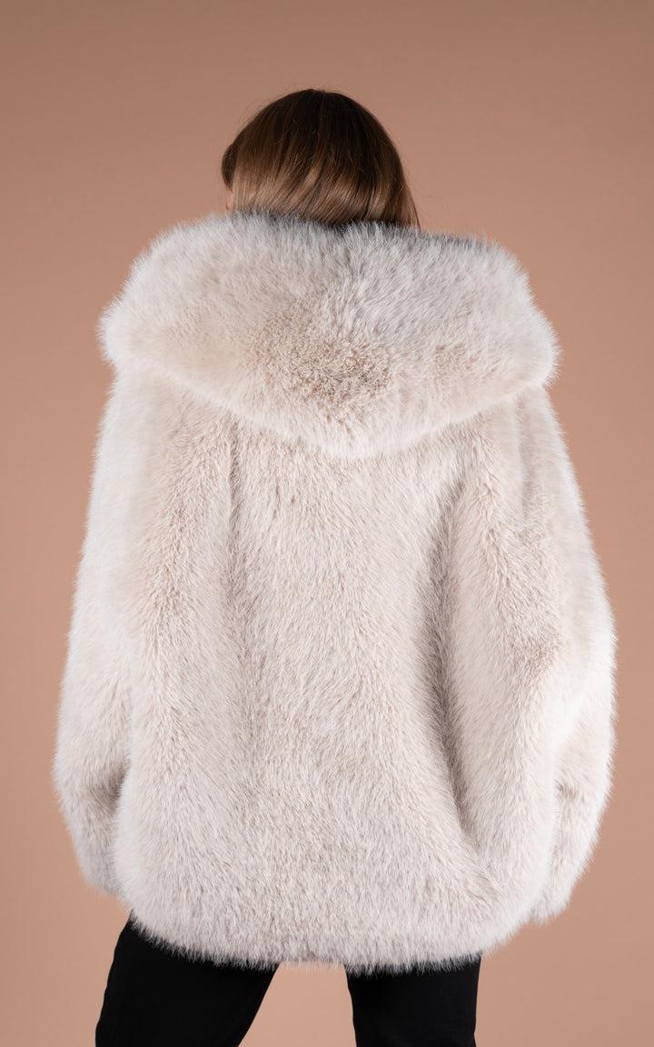 Samara Faux Fur Coat | Oat