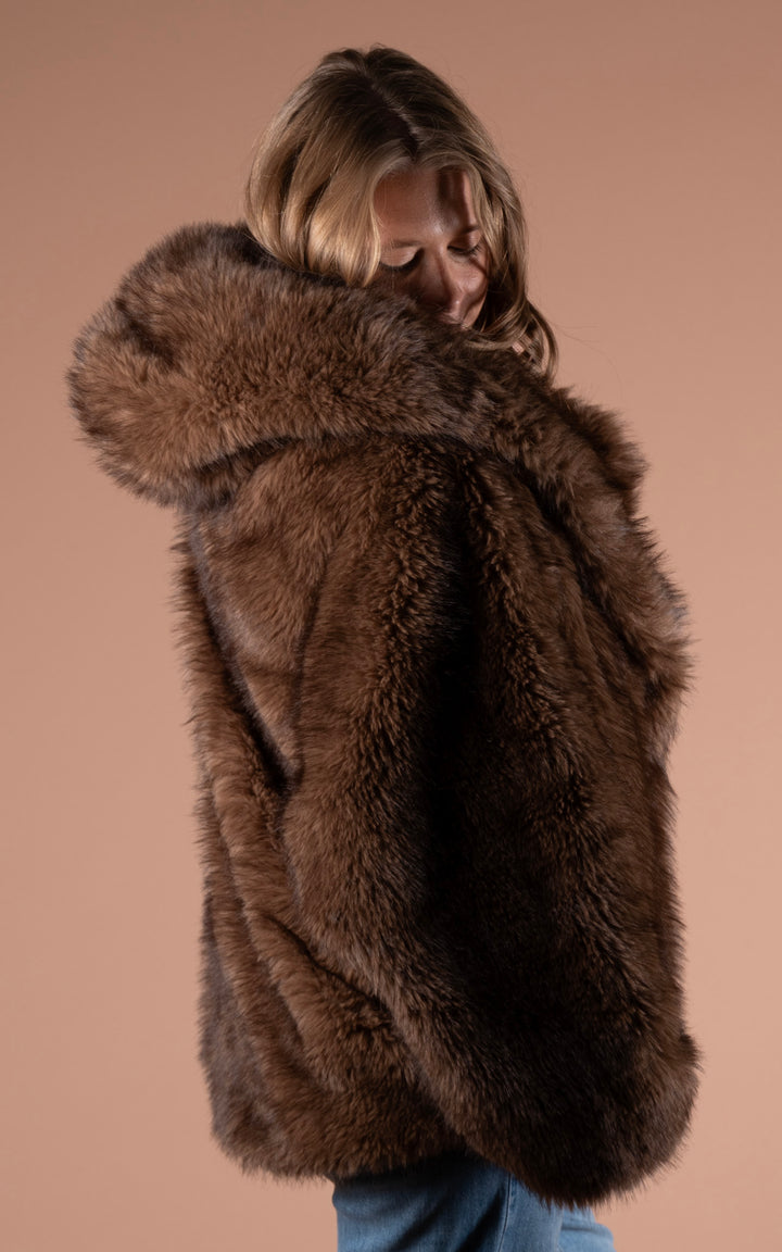 Samara Faux Fur Coat | Teddy