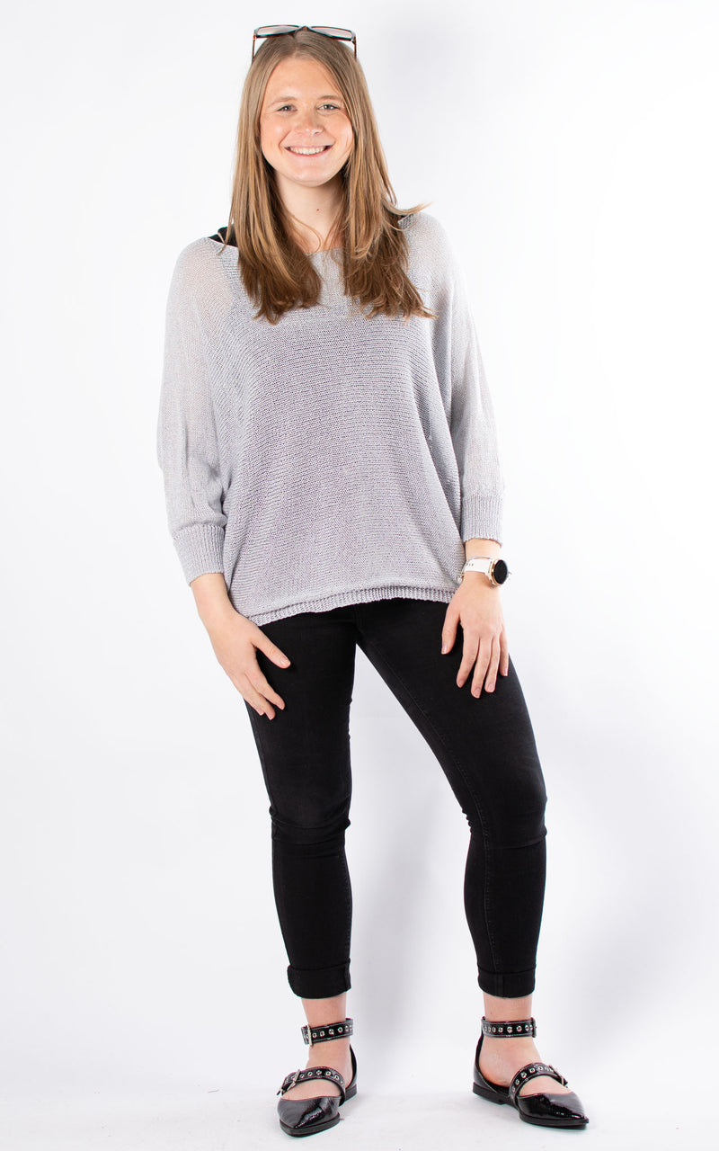 Sandy Bow Back | Grey