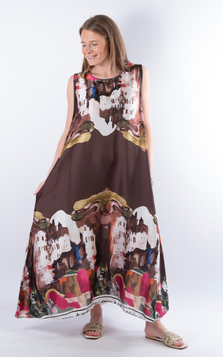 Santorini Maxi Dress | Chocolate