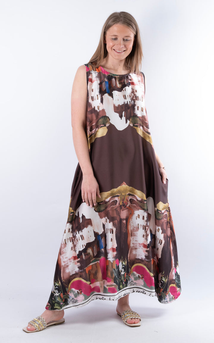 Santorini Maxi Dress | Chocolate