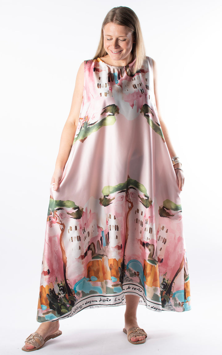 Santorini Maxi Dress | Pink
