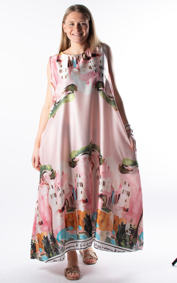 Santorini Maxi Dress | Pink