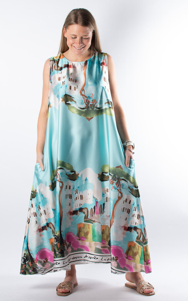 Santorini Maxi Dress | Turquoise