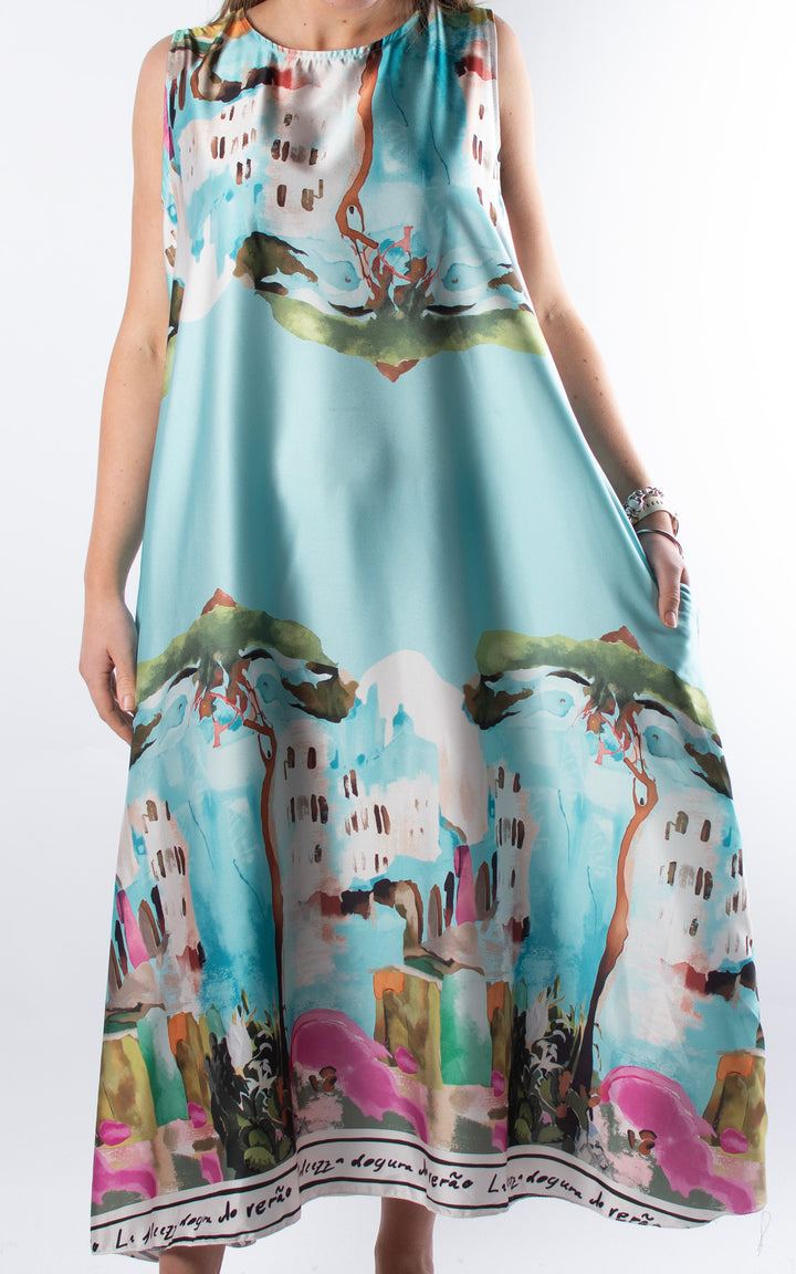 Santorini Maxi Dress | Turquoise