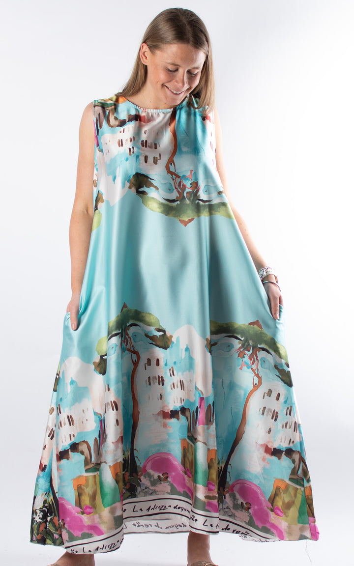 Santorini Maxi Dress | Turquoise