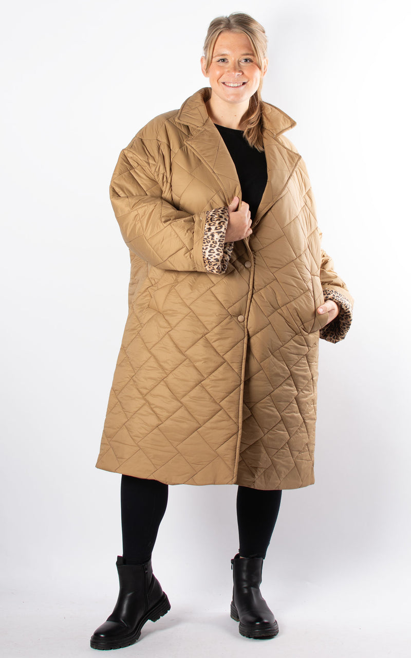 Sarah Padded Coat | Camel