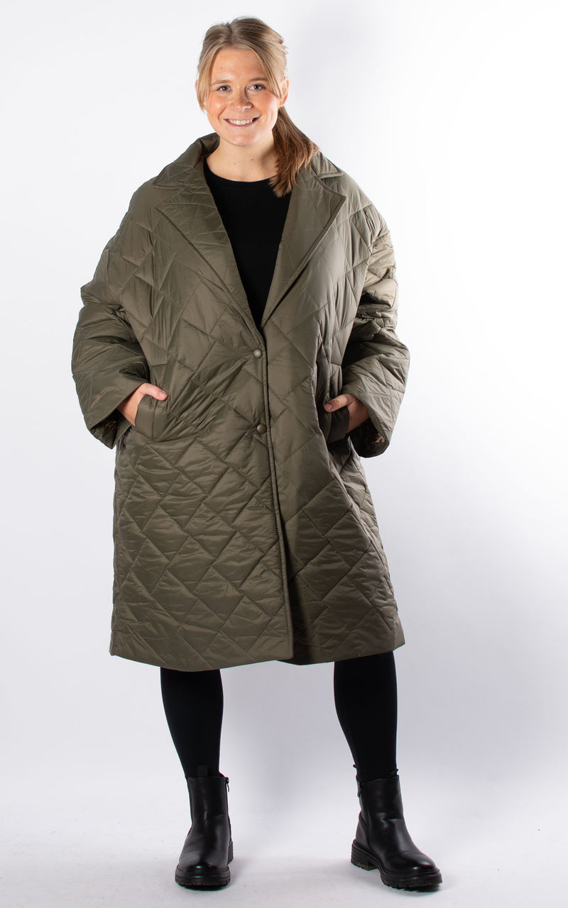 Sarah Padded Coat | Khaki