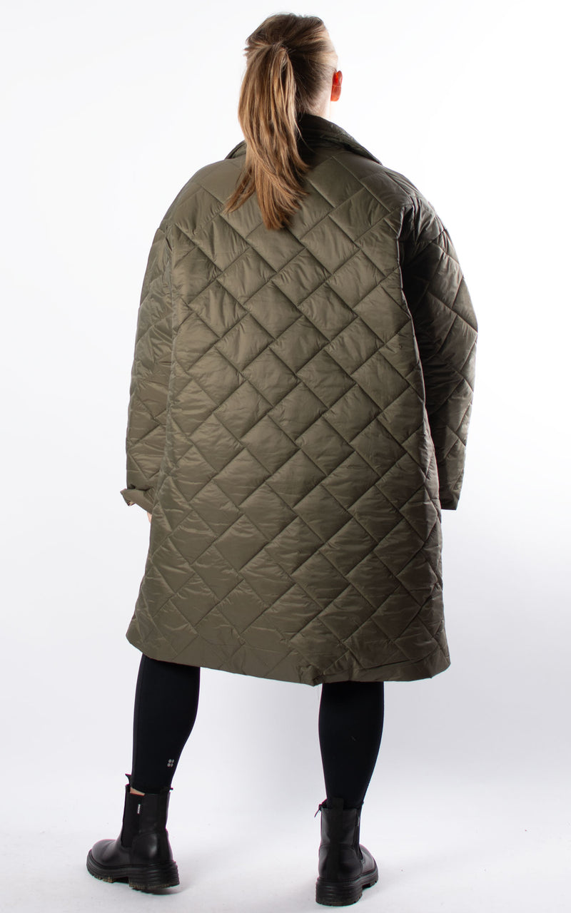 Sarah Padded Coat | Khaki