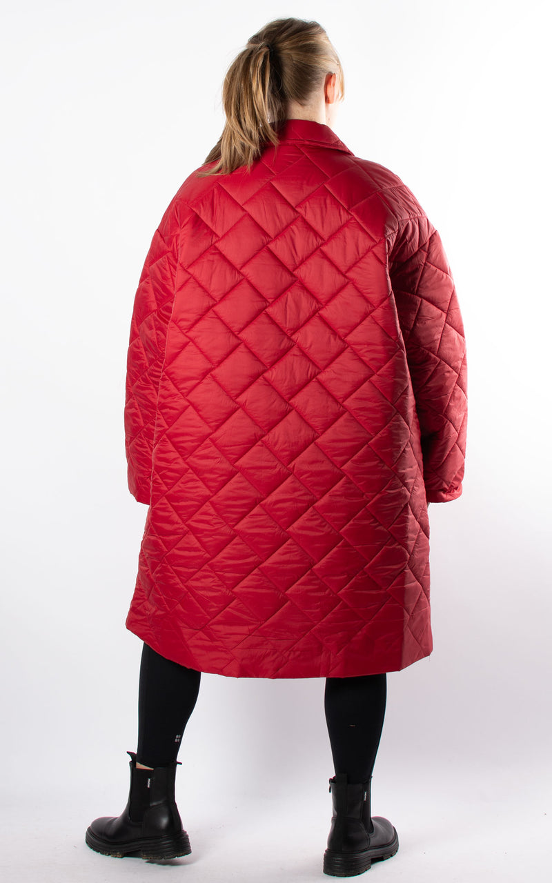 Sarah Padded Coat | Red