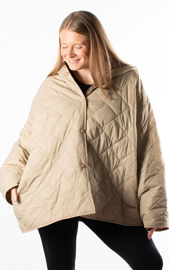 Sarah Padded Jacket | Taupe