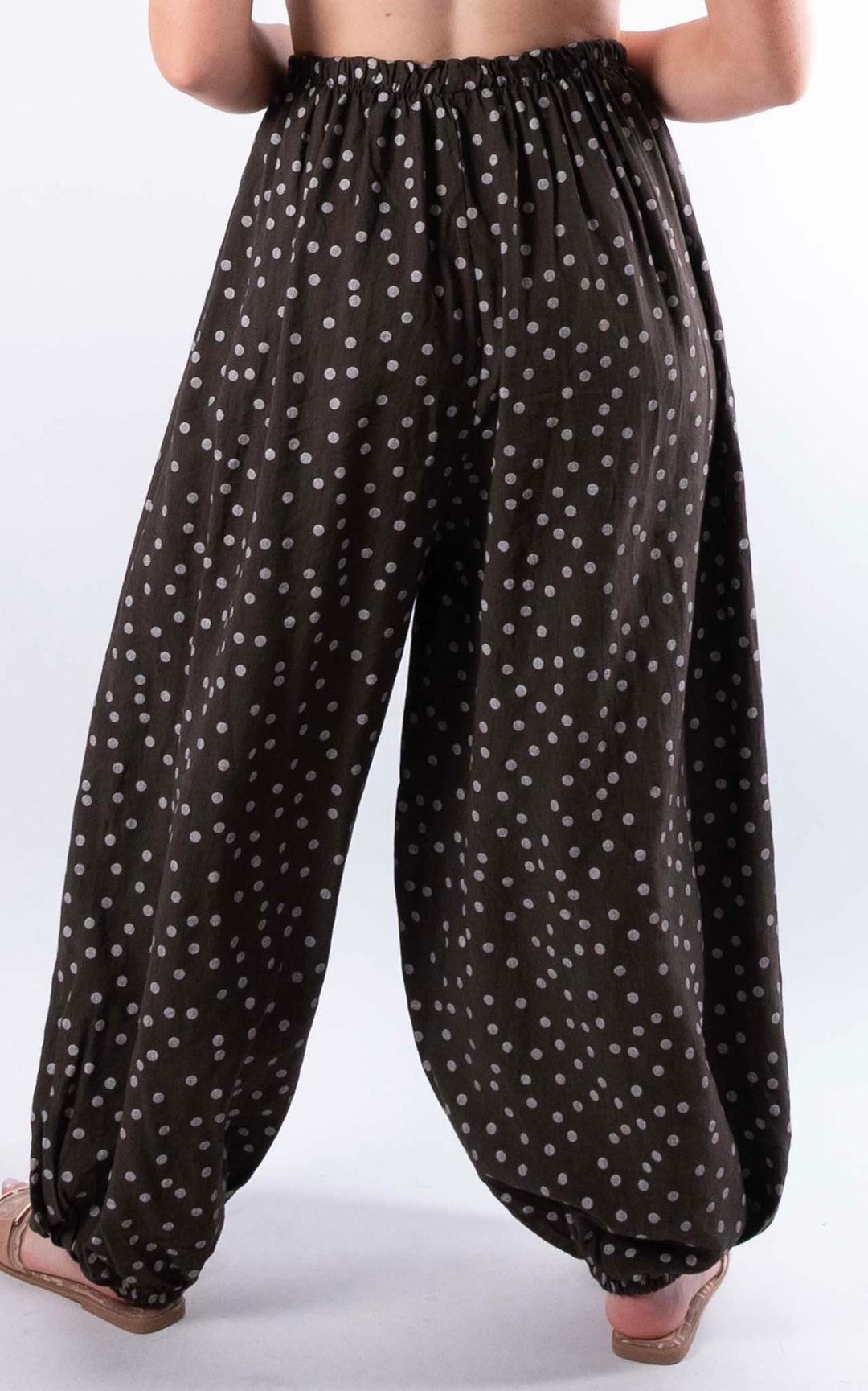 Sasha Polka Dot Trousers | Chocolate