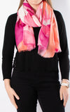 Scarf | Large Flower | Pink