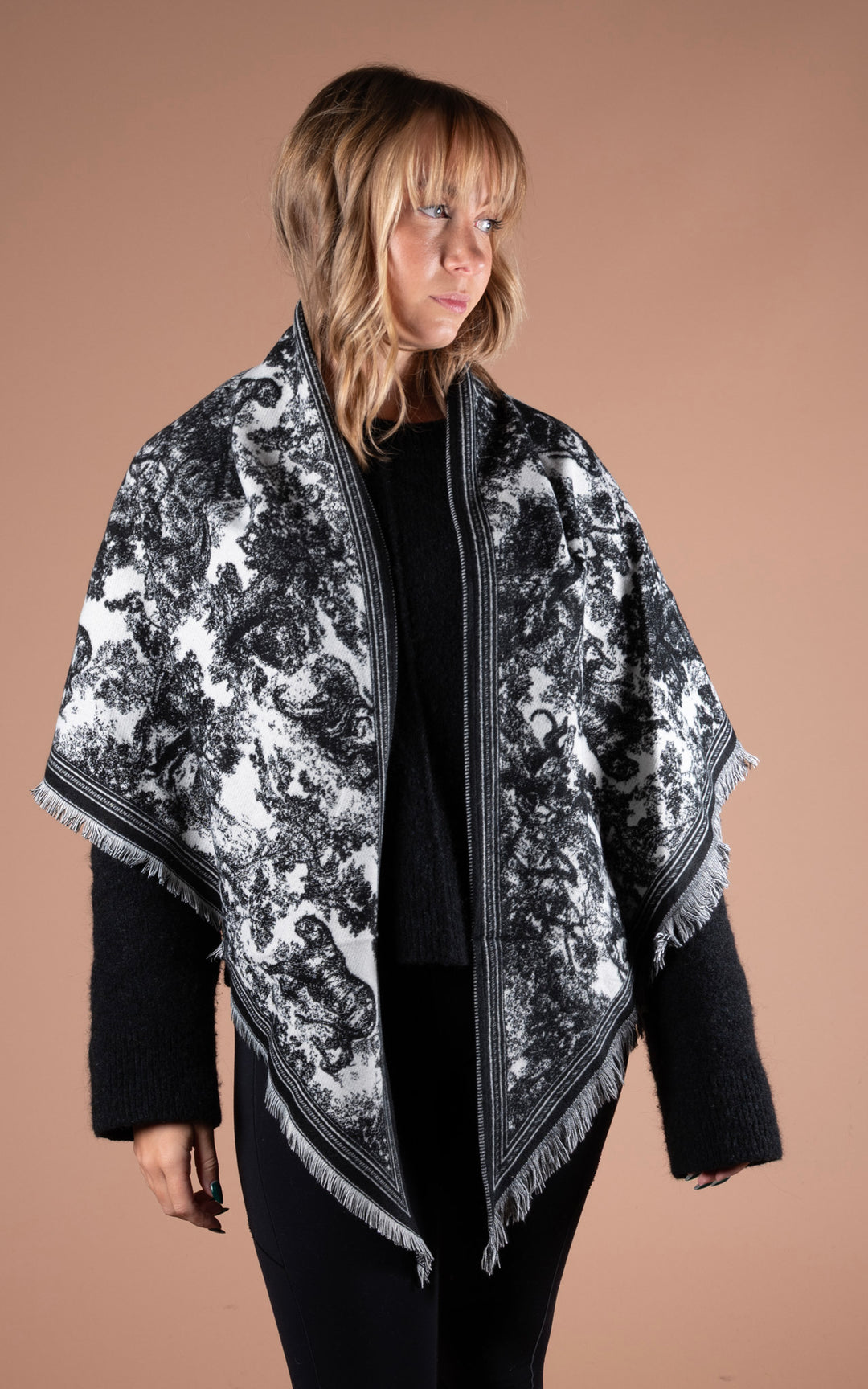 Scarf | Paisley Animal | Black