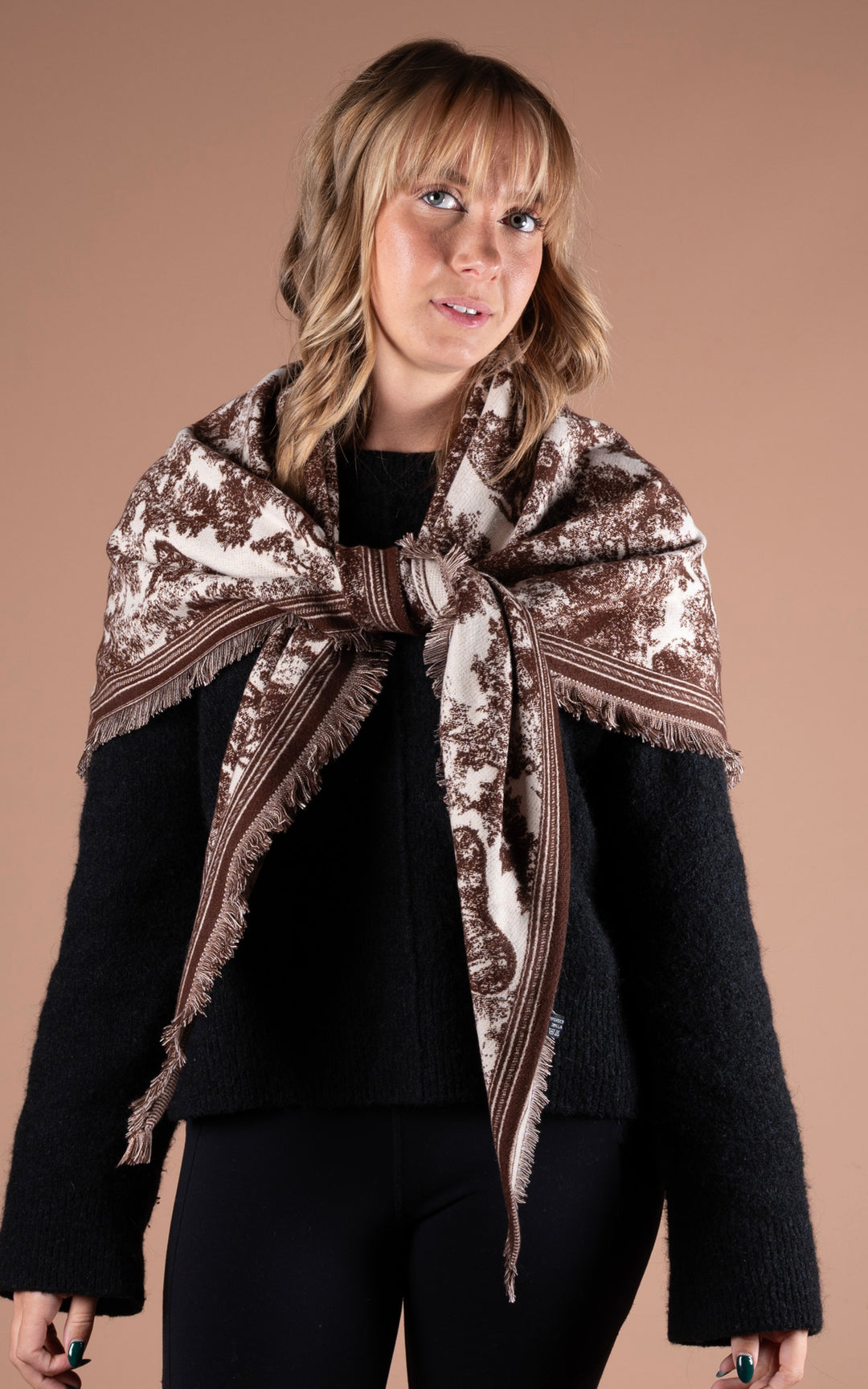Scarf | Paisley Animal | Chocolate