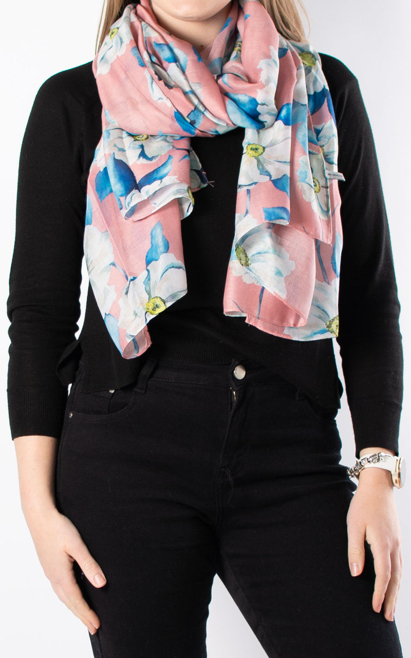 Scarf | Roses | Light Coral