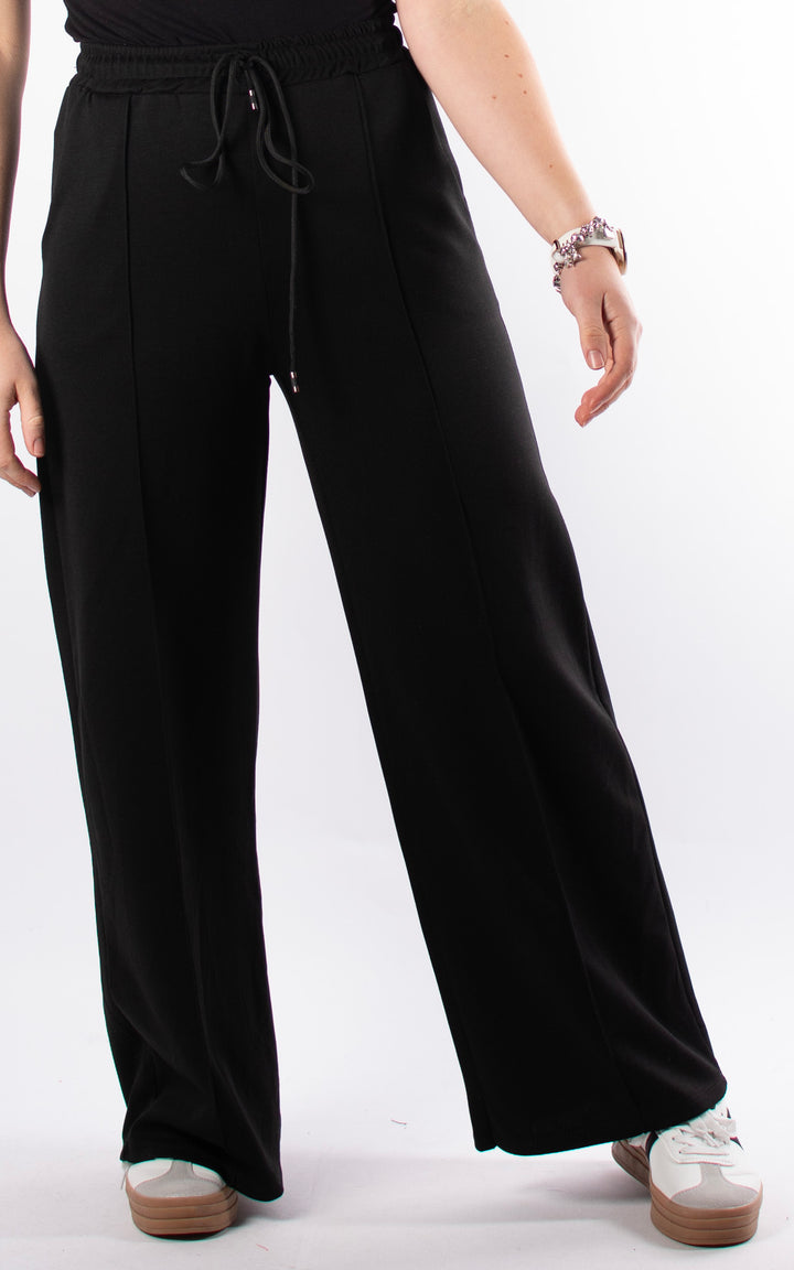 Seam Front Joggers | Black