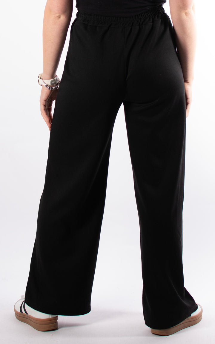 Seam Front Joggers | Black