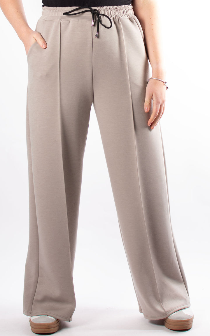 Seam Front Trousers | Beige