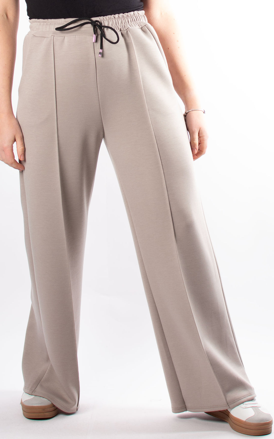 Seam Front Trousers | Beige