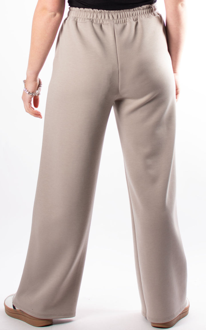 Seam Front Trousers | Beige