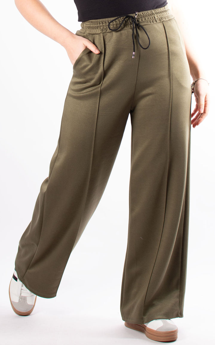 Seam Front Joggers | Khaki
