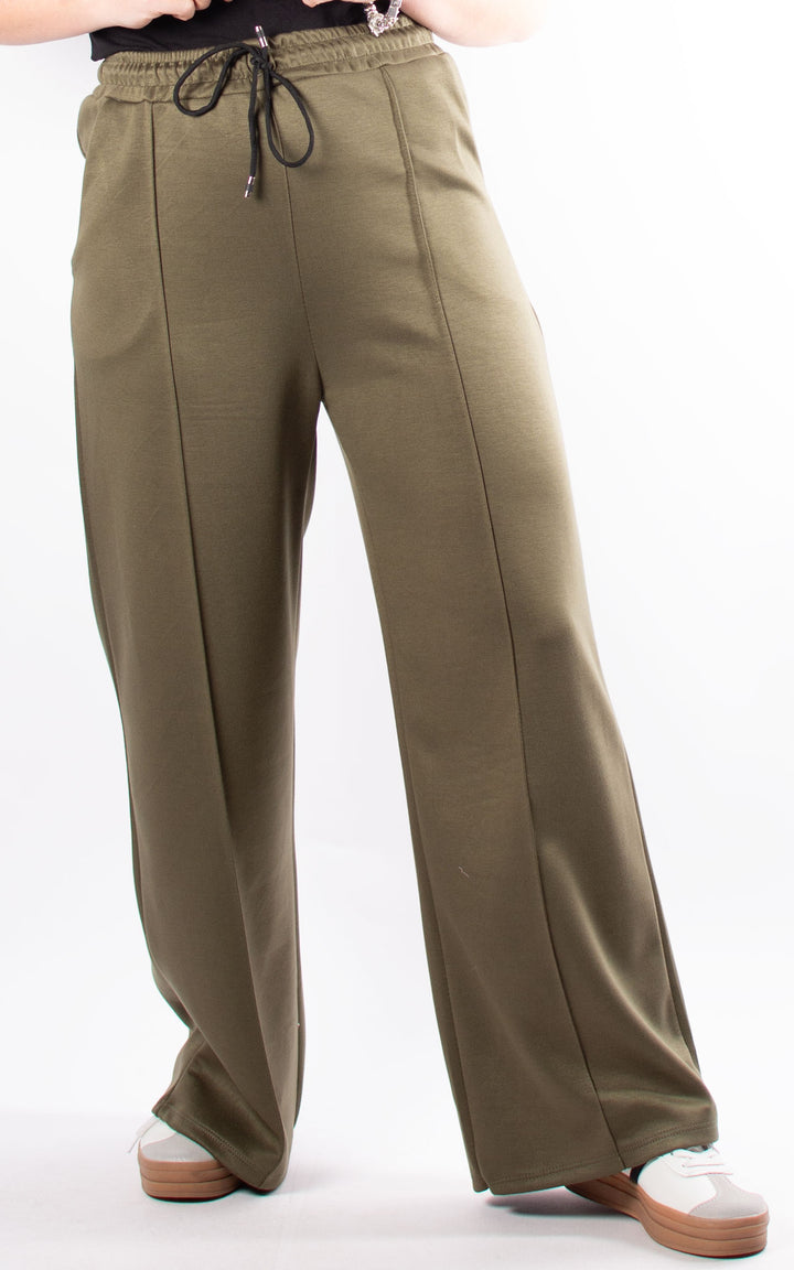 Seam Front Joggers | Khaki