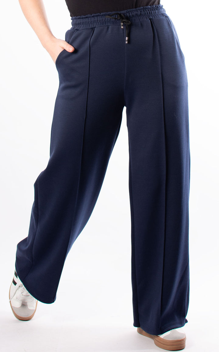 Seam Front Trousers | Navy