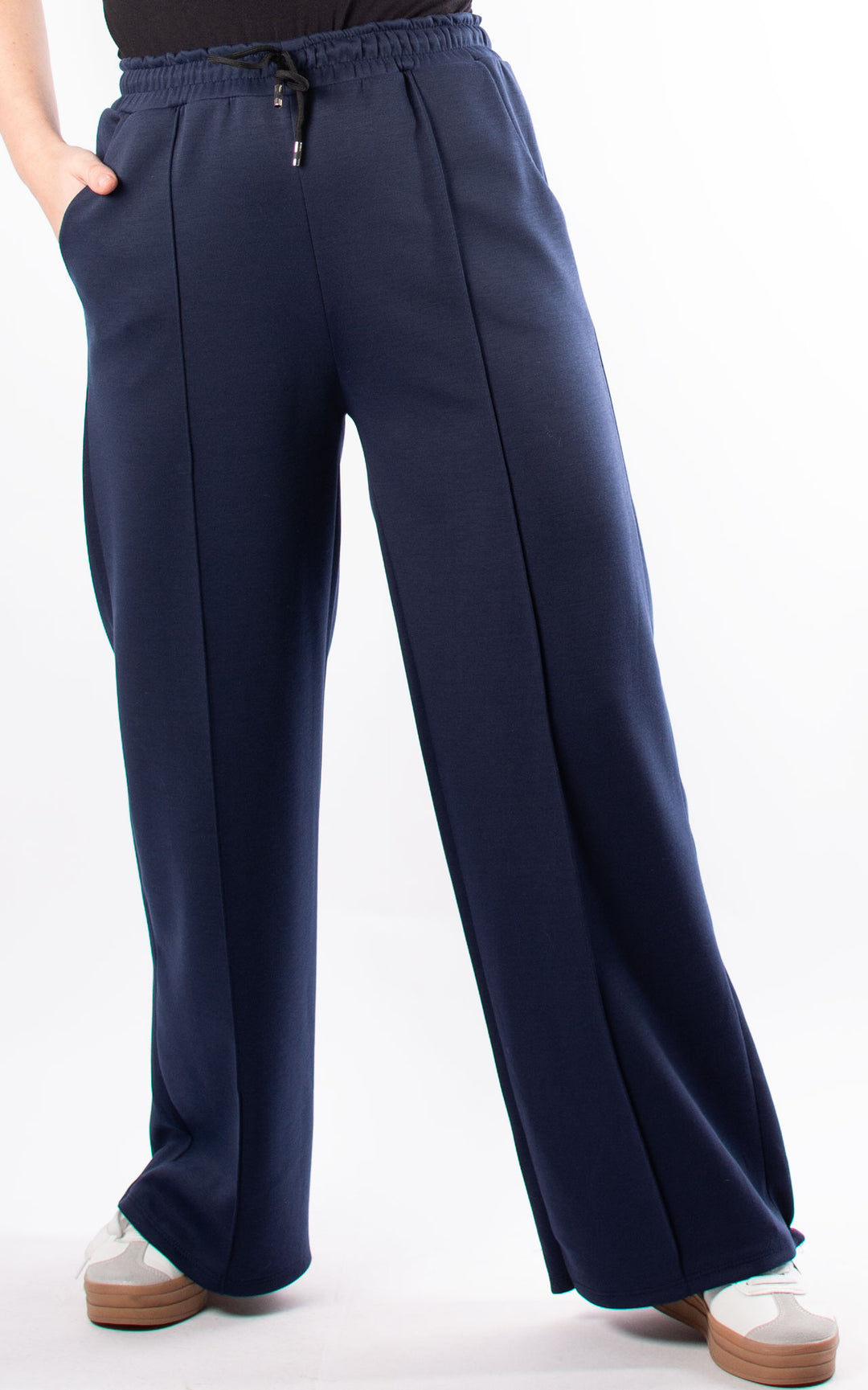 Seam Front Trousers | Navy